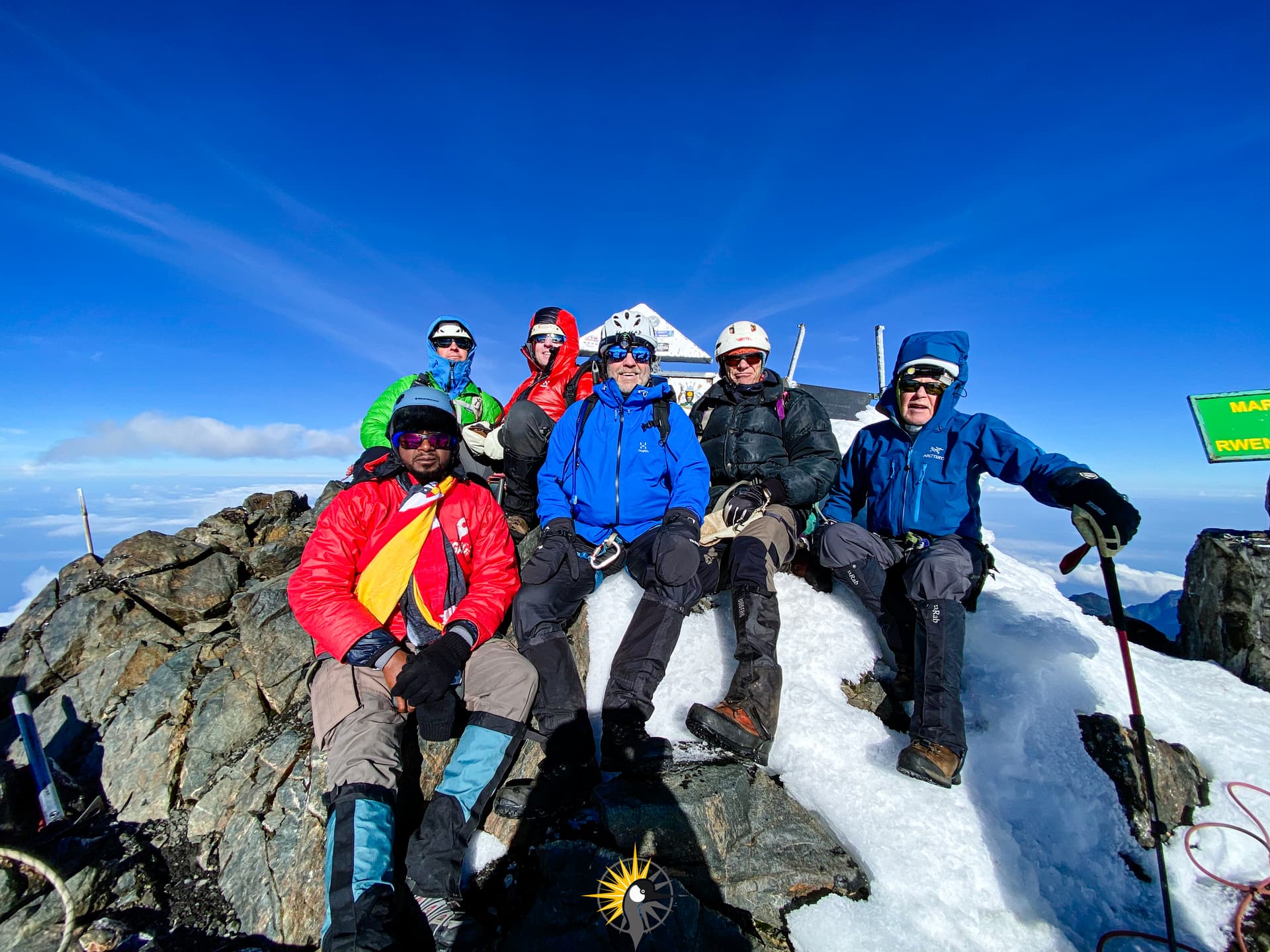 On top of mountain rwenzori