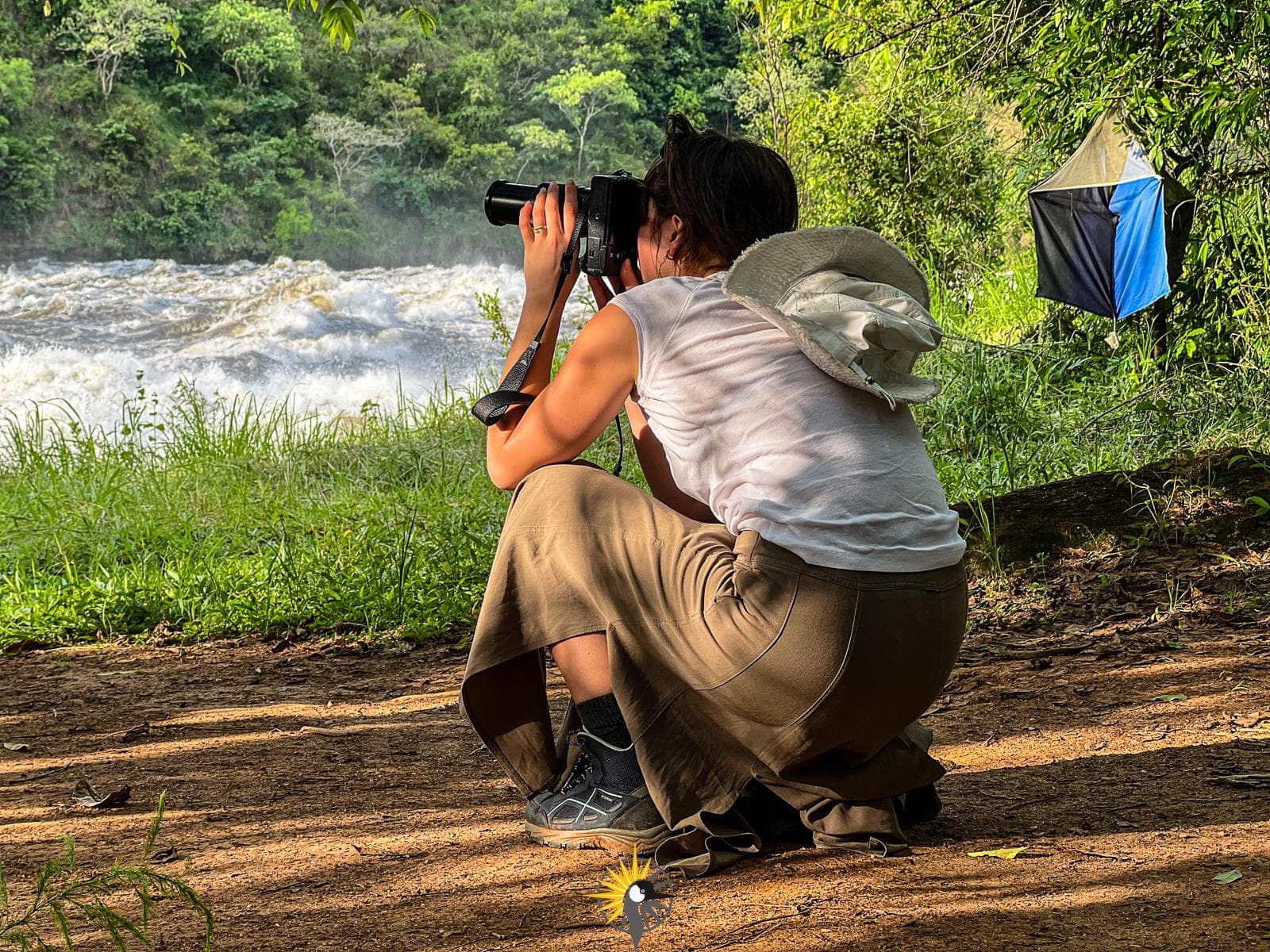 our client photographing the murchison falls