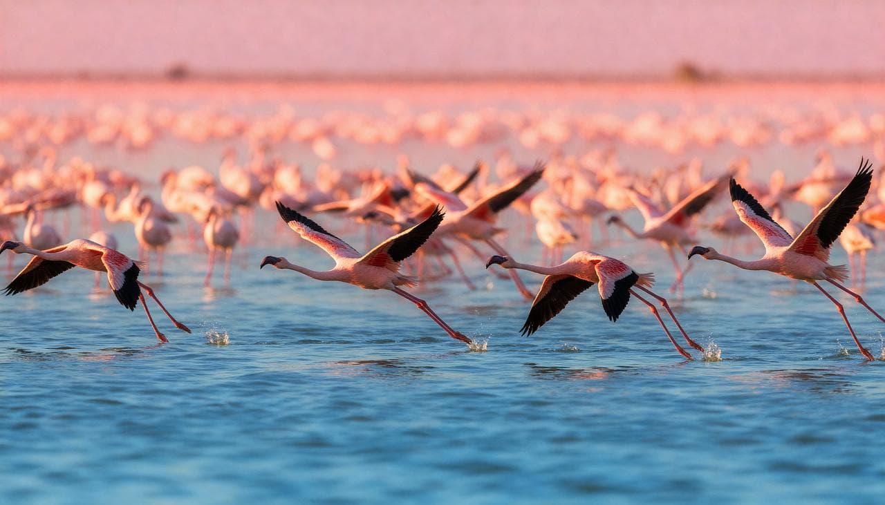 flamingos at lake nakuru